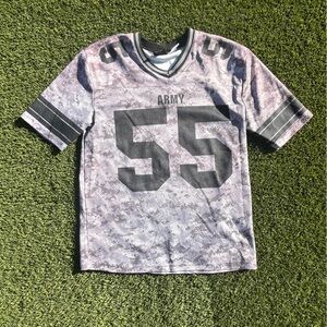 Kids 'Army' Camo Graphic Tee - Light Gray